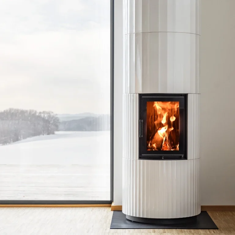 BLOX 18 Kachlová kamna BLOX bílá lesklá