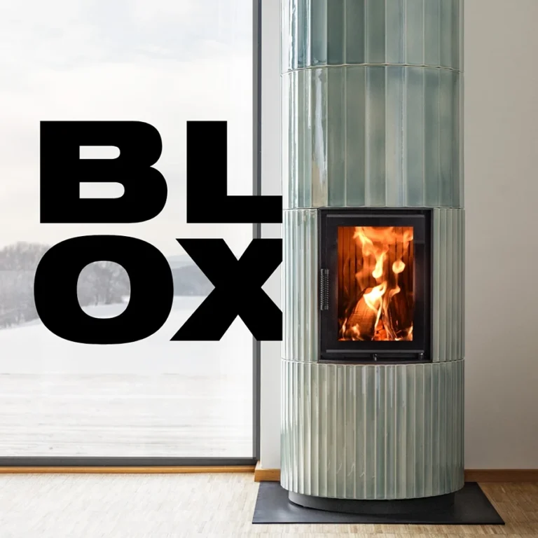 BLOX 19 Kachlová kamna BLOX oceán transparent